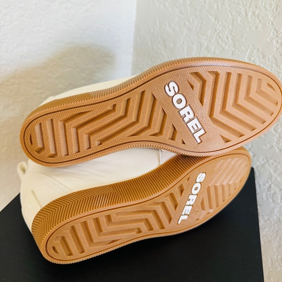 Sorel Out N About Wedge Leather Bootie, Ankle Boots White/Sea‎ Salt, Size 8, NWT - Picture 8 of 15